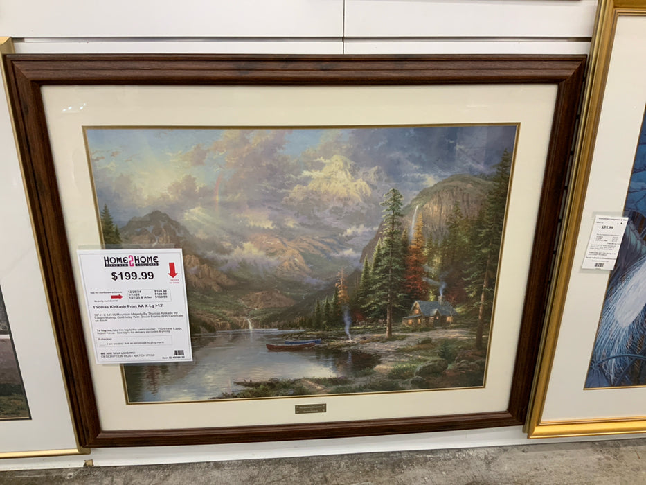 Thomas Kinkade Print AA X-Lg >12'