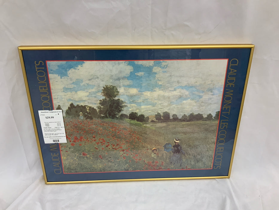 Claude Monet Print AA   Sm 3.1- 6'