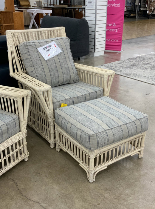 Arhaus Chair & Ottoman